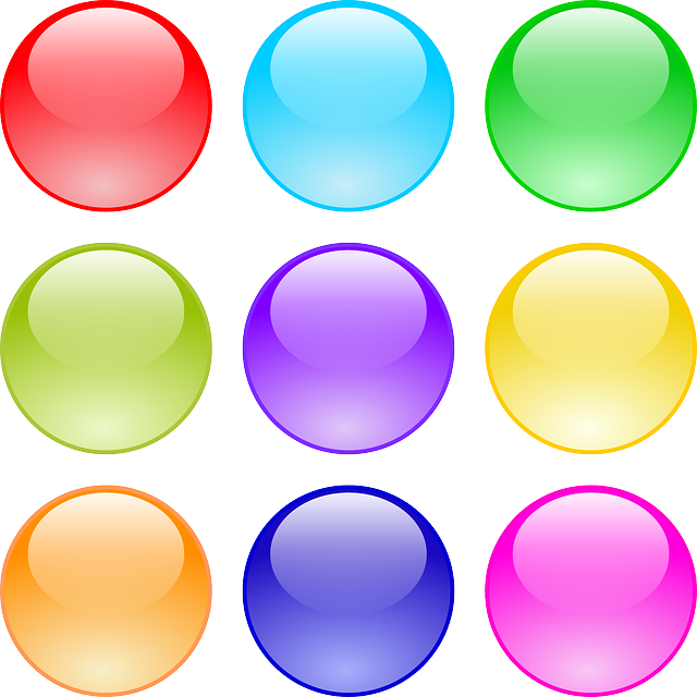 Gumball Clipart Purple Button - Circle Buttons (640x640)