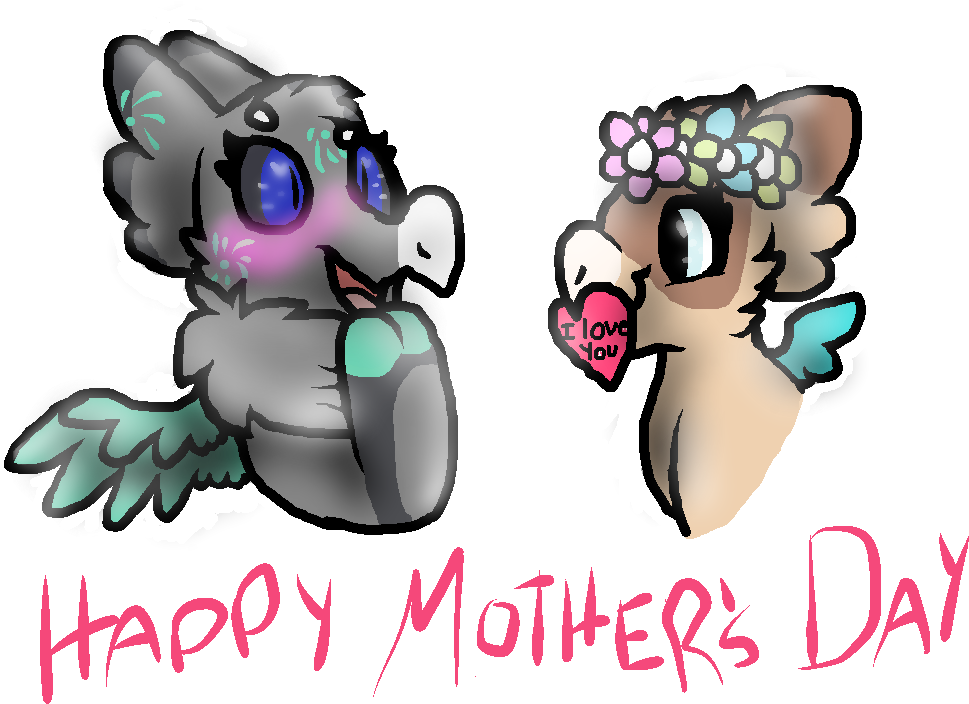 Happy Mothers Day By Midnightflurries - Cartoon (1014x788)