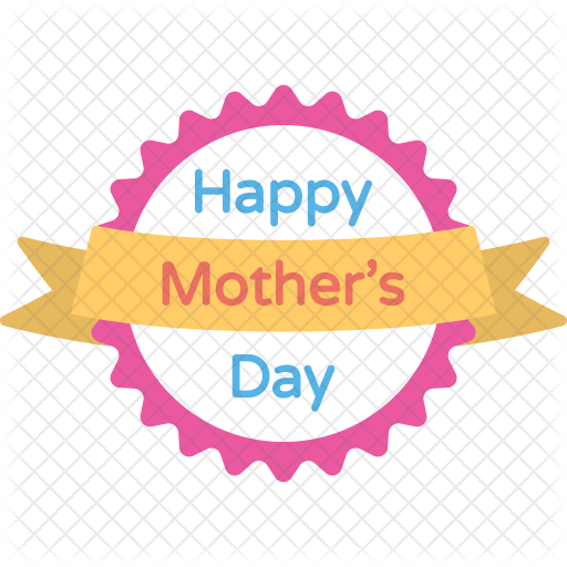 Mothers Day Badge Icon - Mothers Day Icon Png (512x512)