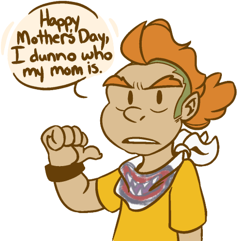 Happy Mother's Day - Cartoon (540x510)