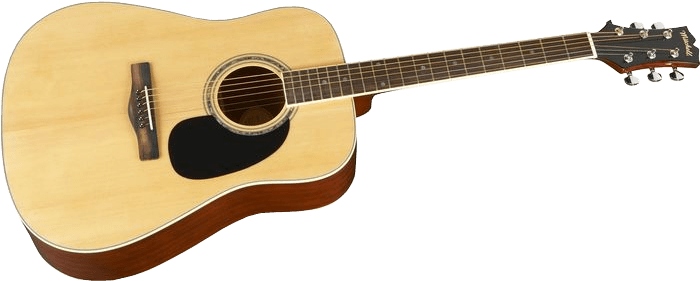 Exciting Acoustic Guitar Clipart Transparent Png Stickpng - Mitchell Md100 Dreadnought Acoustic Guitar Natural (710x290)