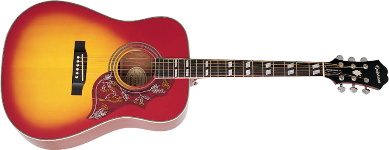 Guitar Png Clipart - Hummingbird Pro Acoustic Guitar (1280x494)