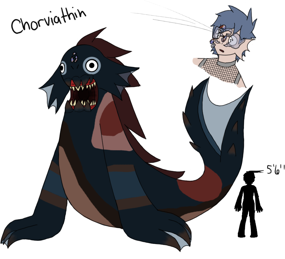 Corrupted Fish Eye By Notoriousdogfight - Cartoon (910x827)