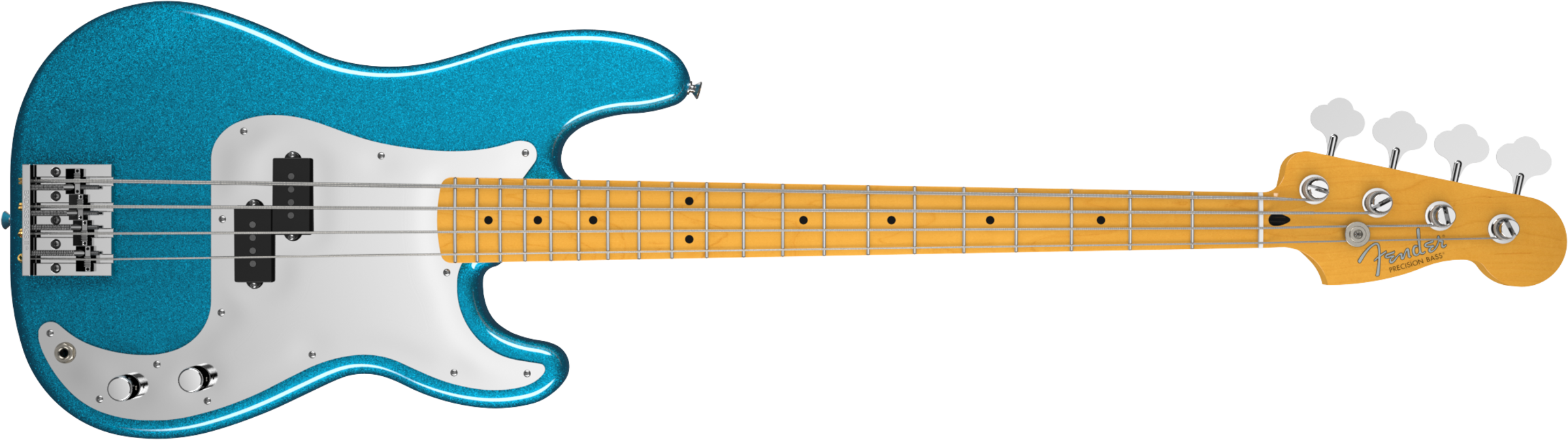 Free Bass Guitar Clip Art - Fender Pawn Shop Series (2400x675)