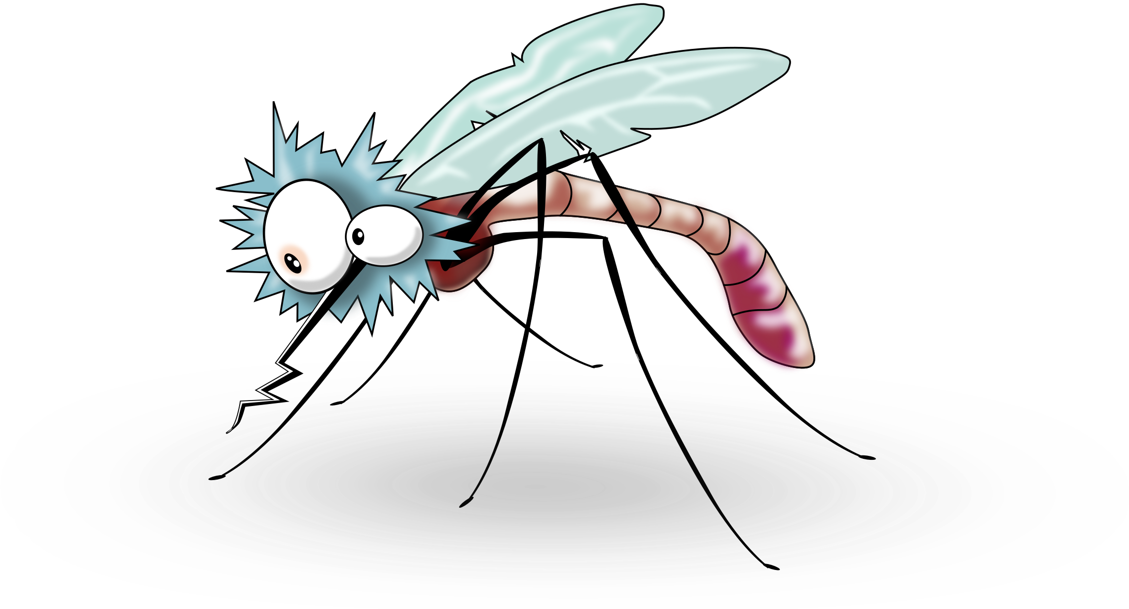 How To Prevent Dengue - Cartoon Mosquitoes (2400x1232)