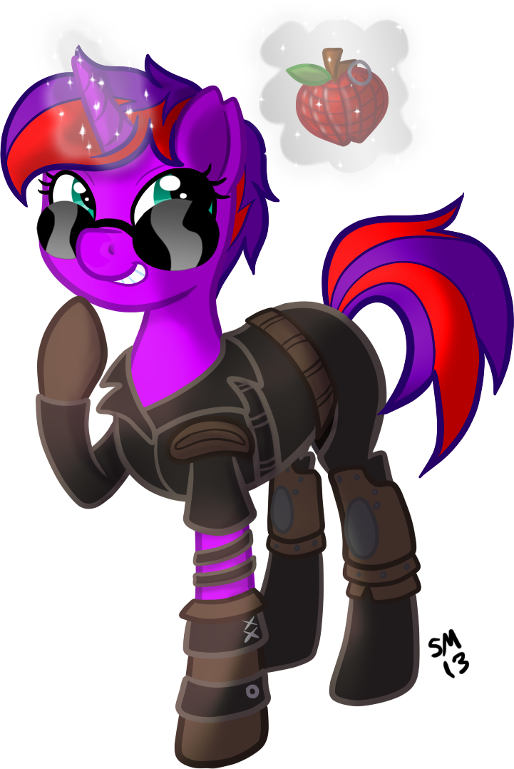 Apple Grenade Of Your Eye By Serenamidori - Cartoon (721x1078)