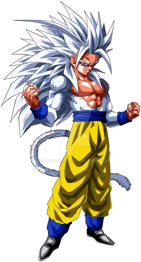 Goku Clipart White Eye - Goku Super Saiyan 4 (602x903)