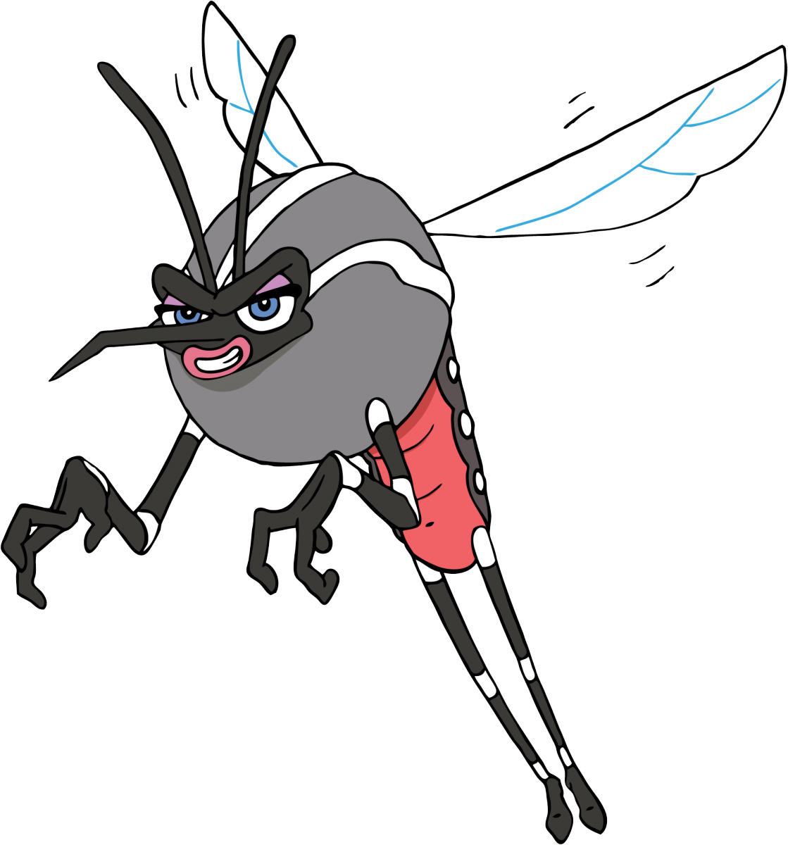Link To Game - Flying Mosquito Cartoon Png (1119x1200)