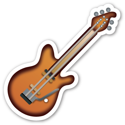 Guitar - Guitar Emoji Png (525x525)