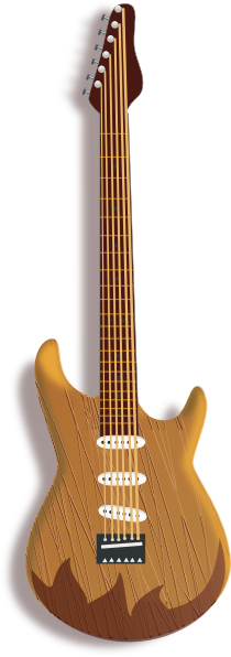 Wood Guitar Svg Clip Arts 210 X 596 Px - Riff Instrument (210x596)