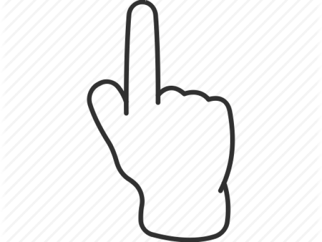 Pointing Finger Pictures - Line Art (640x480)