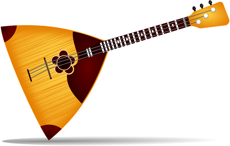 Wing Vector Guitar Fire 7, Buy Clip Art - Balalaika Instrument (2555x1577)