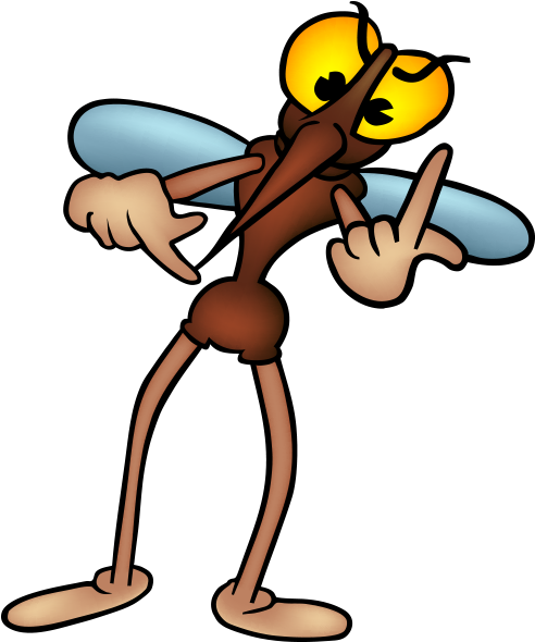 According To Health Canada, Children Younger Than 6 - Mosquito Cartoon (499x597)