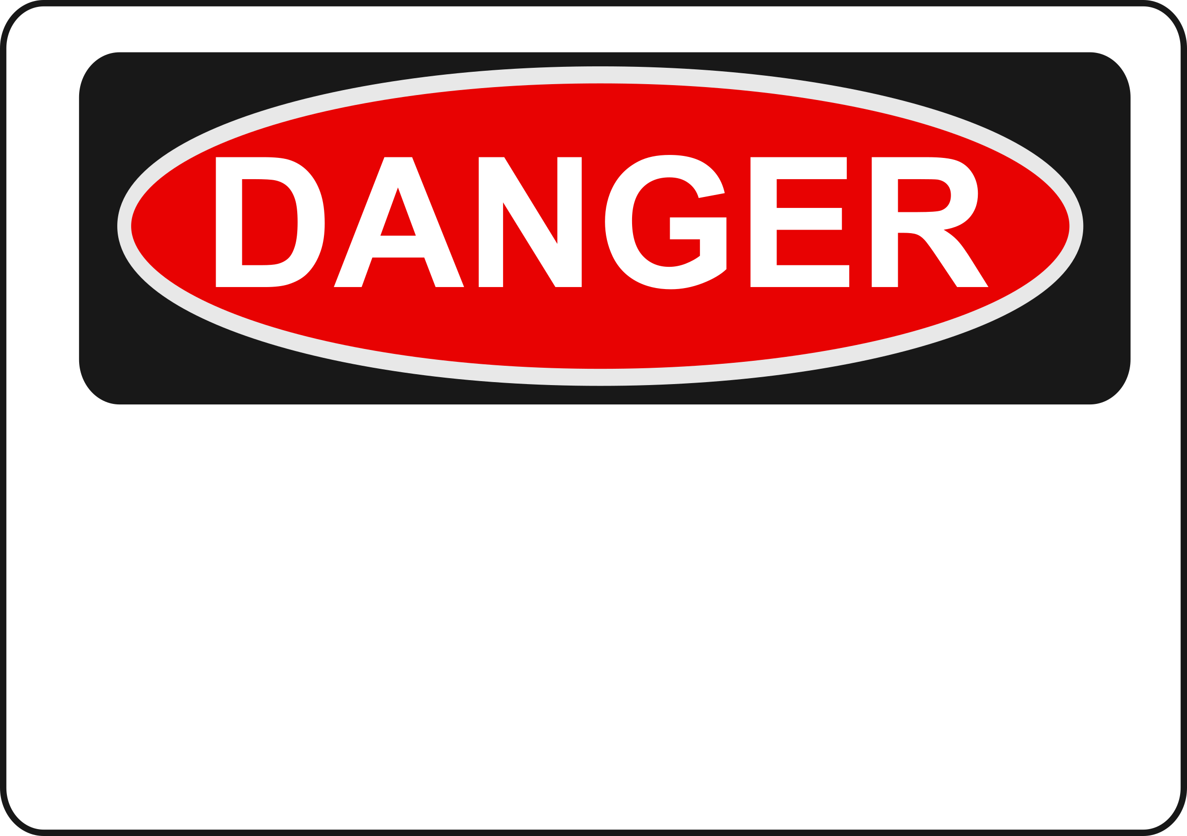 Blank - Blank Danger Sign (2400x1689)
