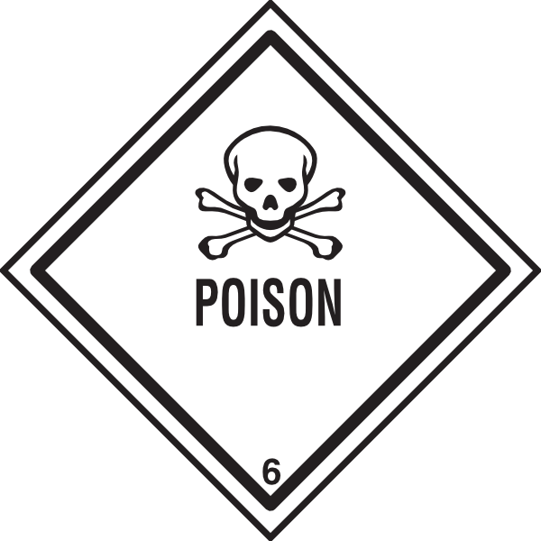 Poison Warning Clip Art At Clker Com Vector Clip Art - Skull Vector (600x600)