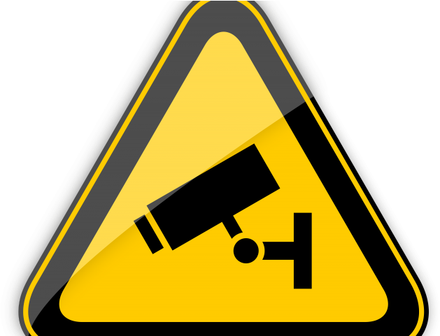 Cctv Clipart Caution - Strong Magnetic Field Symbol (640x480)