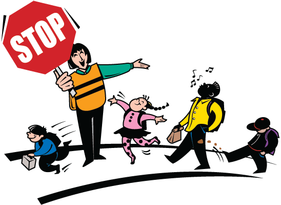 School Crossing Guard And Walking School Bus Training - Crossing Guard Clipart (548x399)