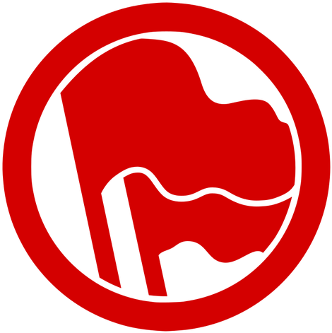 Red Antifascist Clip Art Public Domain Vectors - Antifaschistische Aktion (499x500)