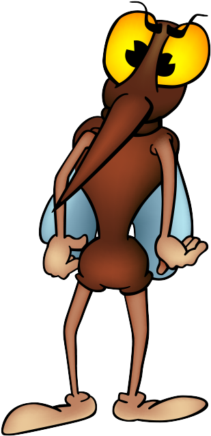 How To Avoid Mosquito Bites - Mosquito Cartoon (319x647)