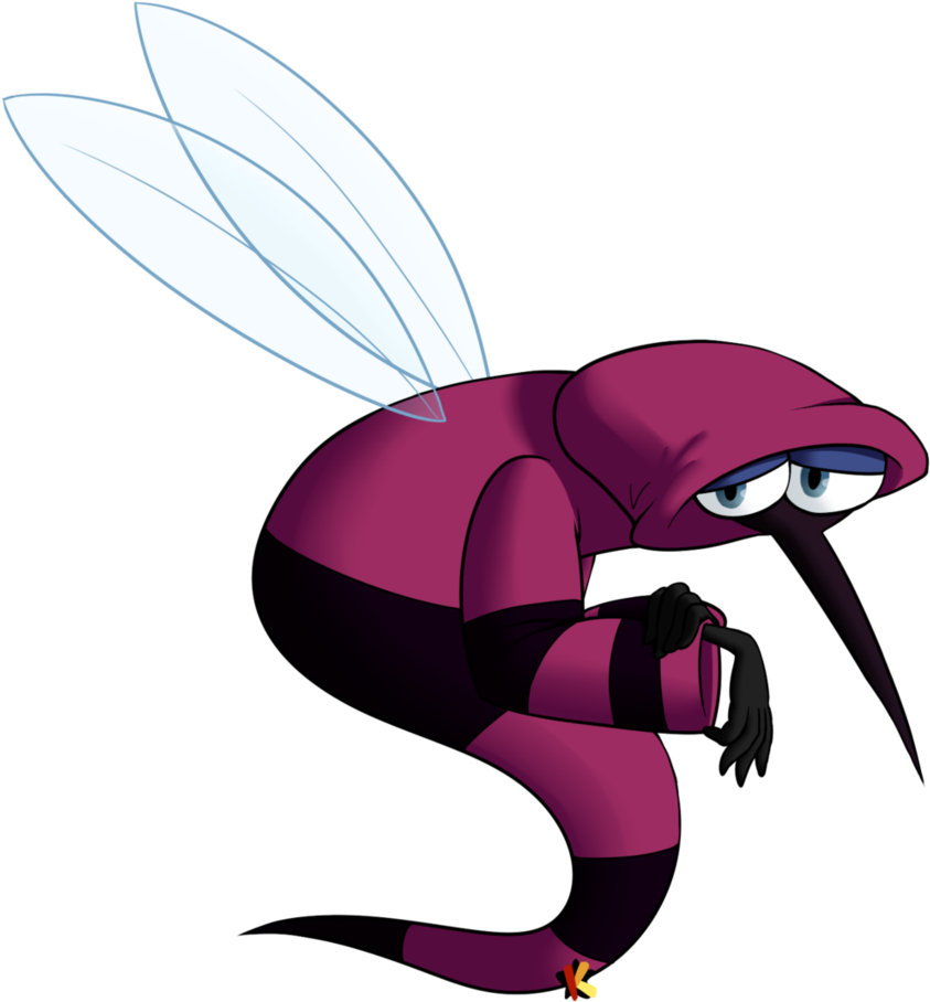 The Negative Mosquito By Katonator - Cartoon (866x923)