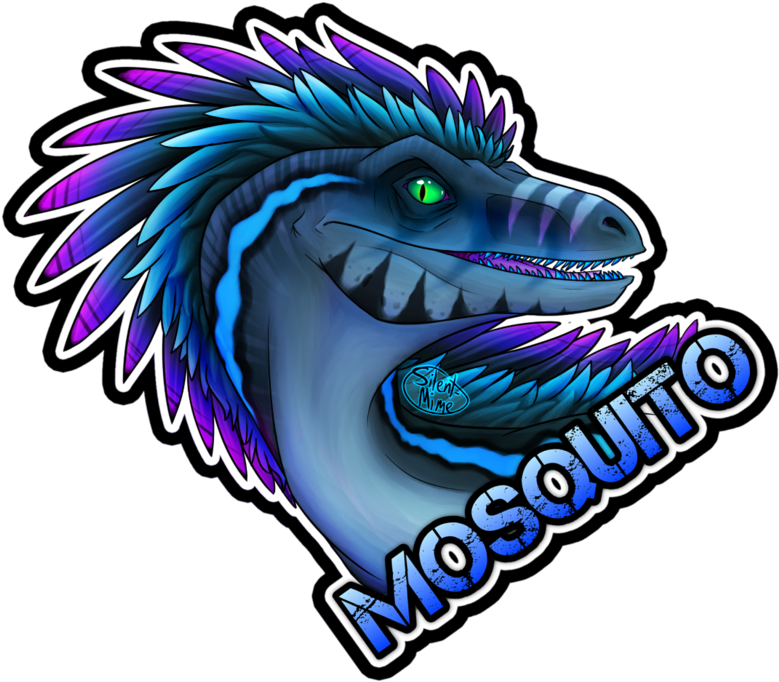Mosquito Con Badge By Silent-mime - Graphic Design (800x721)