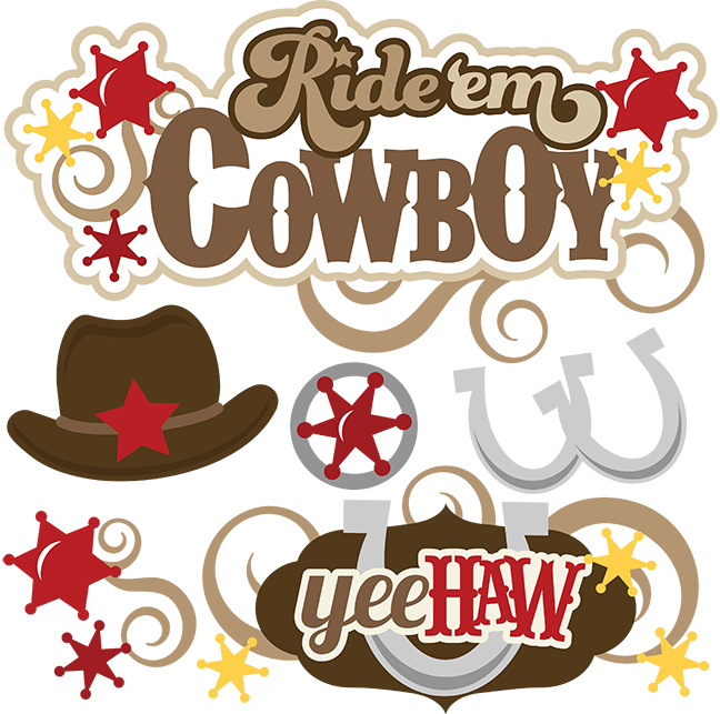 Ride 'em Cowboy Svg Files For Scrapbooking Cowboy Svg - Ride Em Cowboy Png (648x643)