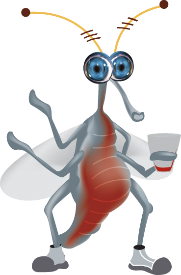 Contact The Mosquito Guy - Cartoon (369x560)