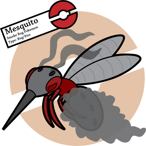 Mesquito - Mosquito Pokemon - Bug/fire - Mesquito - Mosquito Pokemon - Bug/fire (473x474)