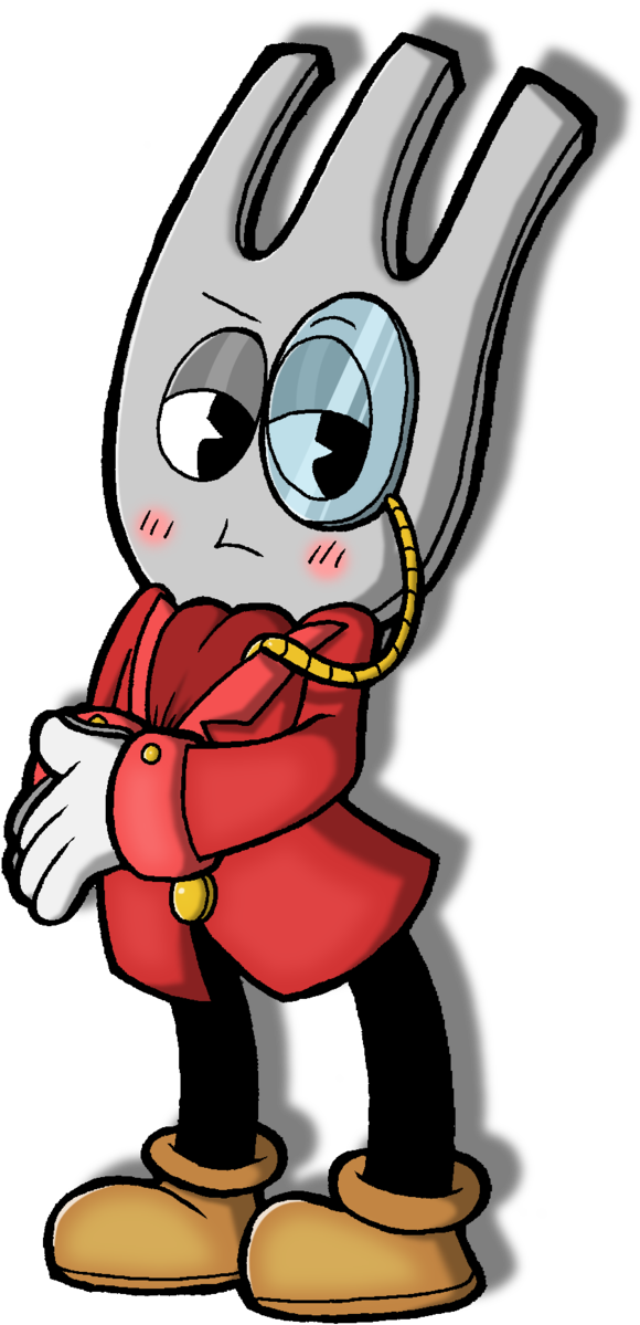 Stick A Fork In It, He's Done By Missd76 - Cartoon (645x1237)