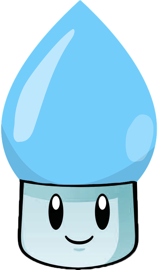 Coolant Shroom Have A Sun Shroom Like Stem And A Water - Cartoon (1000x1000)