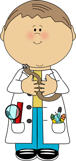 Boy Scientist With Worm Clip Art Image Boy Scientist - Boy Scientist Clipart (259x550)