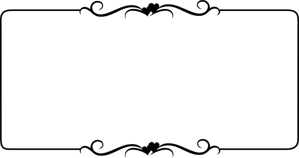 Black Heart Border Clip Art At Clker Com Vector Clip - Borders Mom Png (600x318)