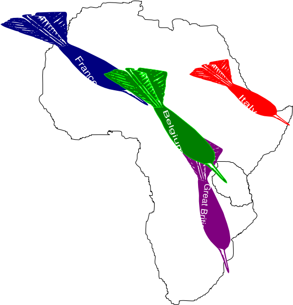 Africa Imperialism Map 2 Svg File - Proud To Be African (582x597)