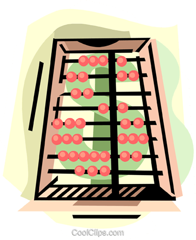 Abacus With Dollar Sign Motif Royalty Free Vector Clip - Uses Of Commercial Bank (392x480)