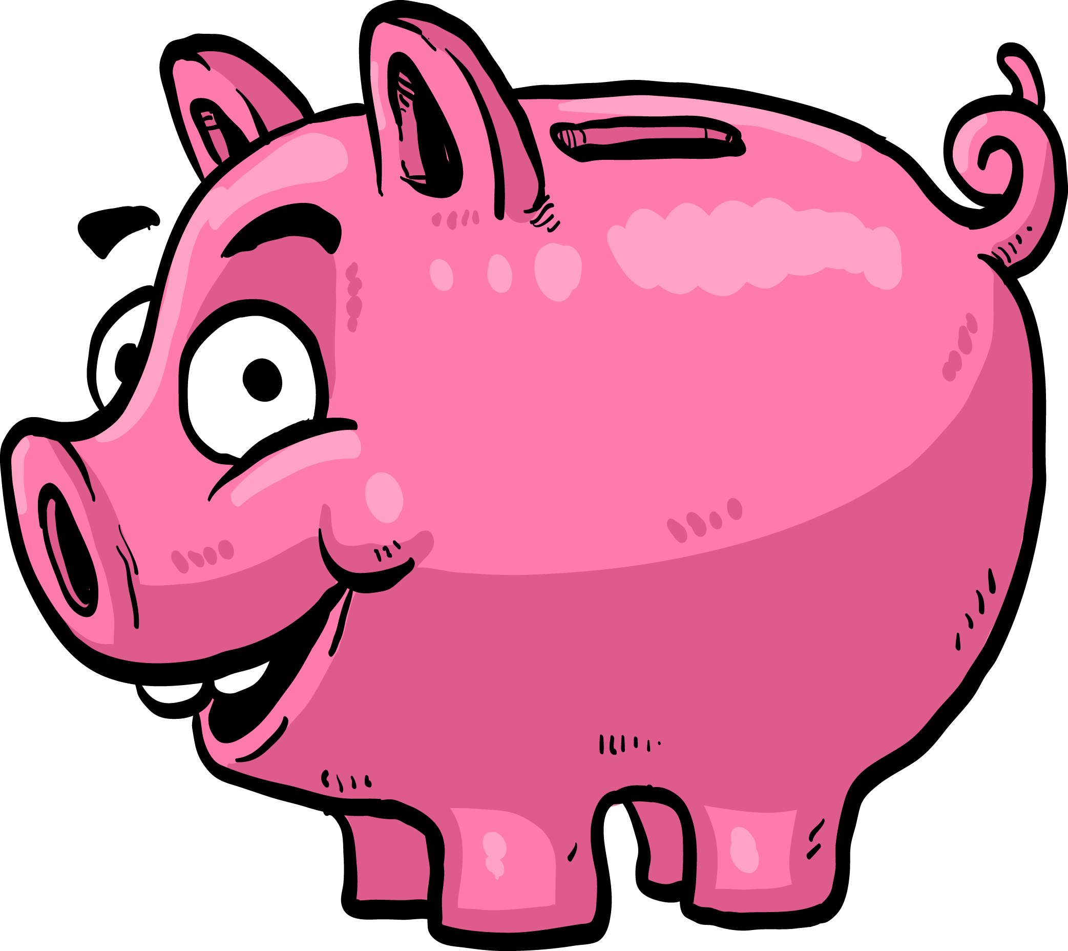Money Saving Piggy Bank Clip Art - Desenho Porco De Dinheiro (2085x1856)