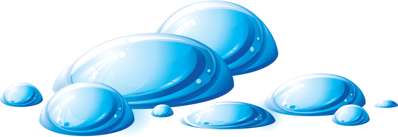 Pin Water Drip Clip Art - Капли Воды Клипарт (800x287)