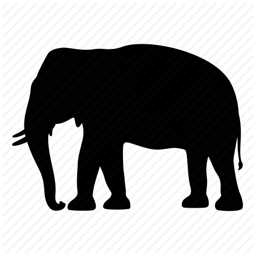 Africa, Animal, Elephant, India, Safari, Silhouette, - India Silhouette (512x512)
