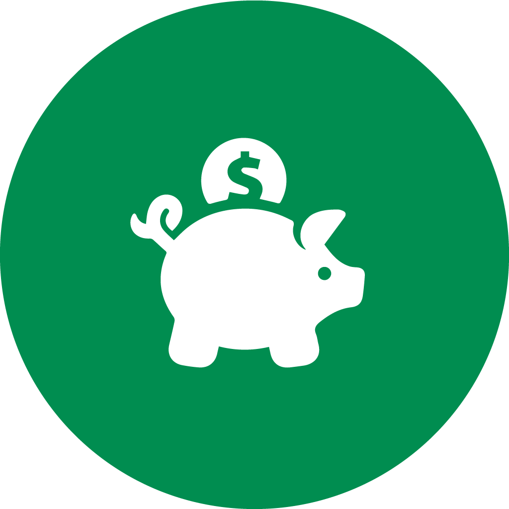 Piggy Bank Clipart Png - Economic Icon (1024x1024)
