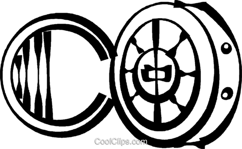 Bank Vault Royalty Free Vector Clip Art Illustration - Money (480x296)