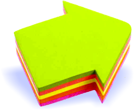 Post It Notes Arrow (478x437)