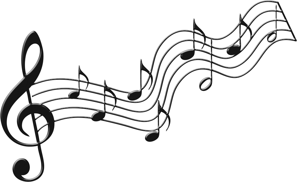 Music Notes No Background - Transparent Background Music Notes (1000x627)