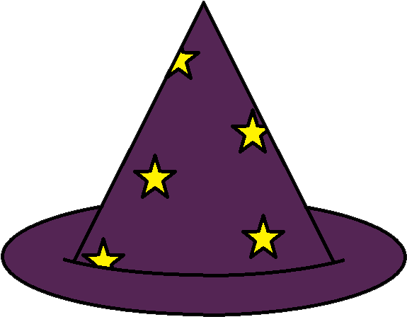 Witch Hat Clipart Pink - Triangle (595x471)