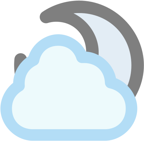 Cloudy, Hazy, Moon Icon, Lunar Icon, Moon Character - Cloudy, Hazy, Moon Icon, Lunar Icon, Moon Character (512x512)