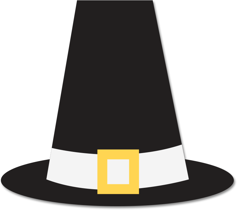 Pilgrim Hat Clip Art (812x719)