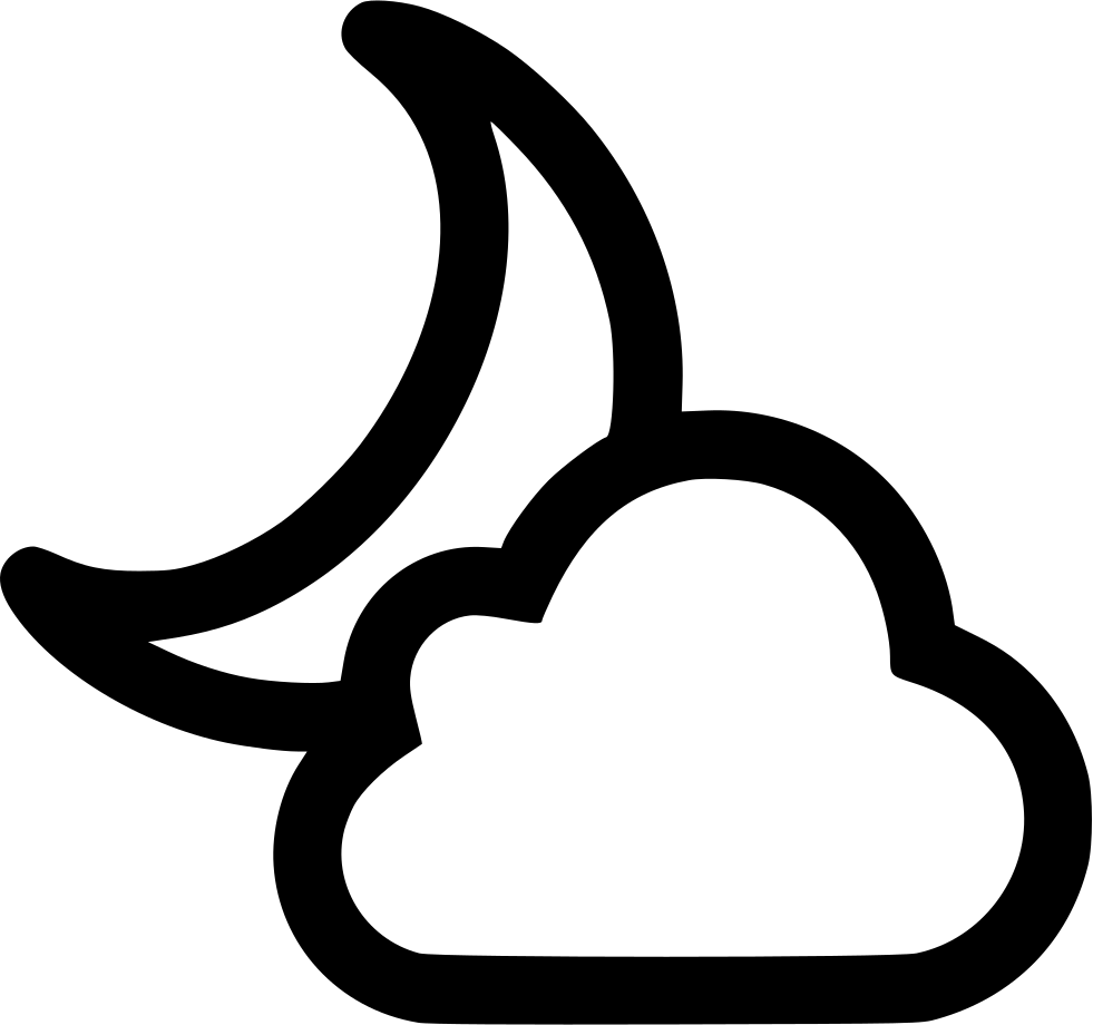 Partly Cloudy Night Comments - Cloud (981x920)