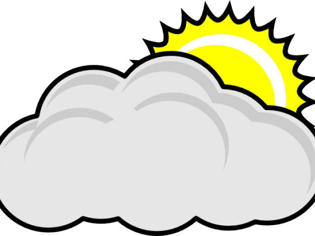 Partly Cloudy Clipart - Fatladat The Back (640x480)