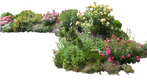 Flowered Garden Png 02 By Hermitcrabstock On Deviantart - Garden Png (600x453)