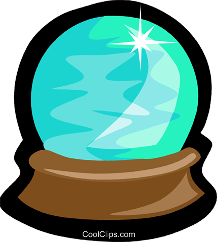Crystal Ball Royalty Free Vector Clip Art Illustration - Crystal Ball Clip Art (429x480)