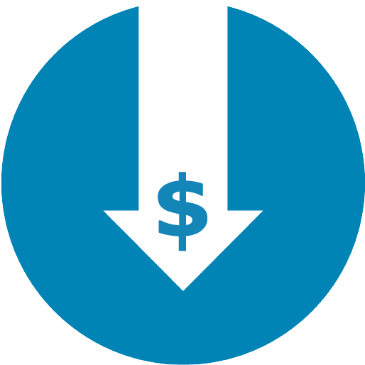 Reducing Costs For Managed Services - Reduced Operational Cost Icon (537x513)
