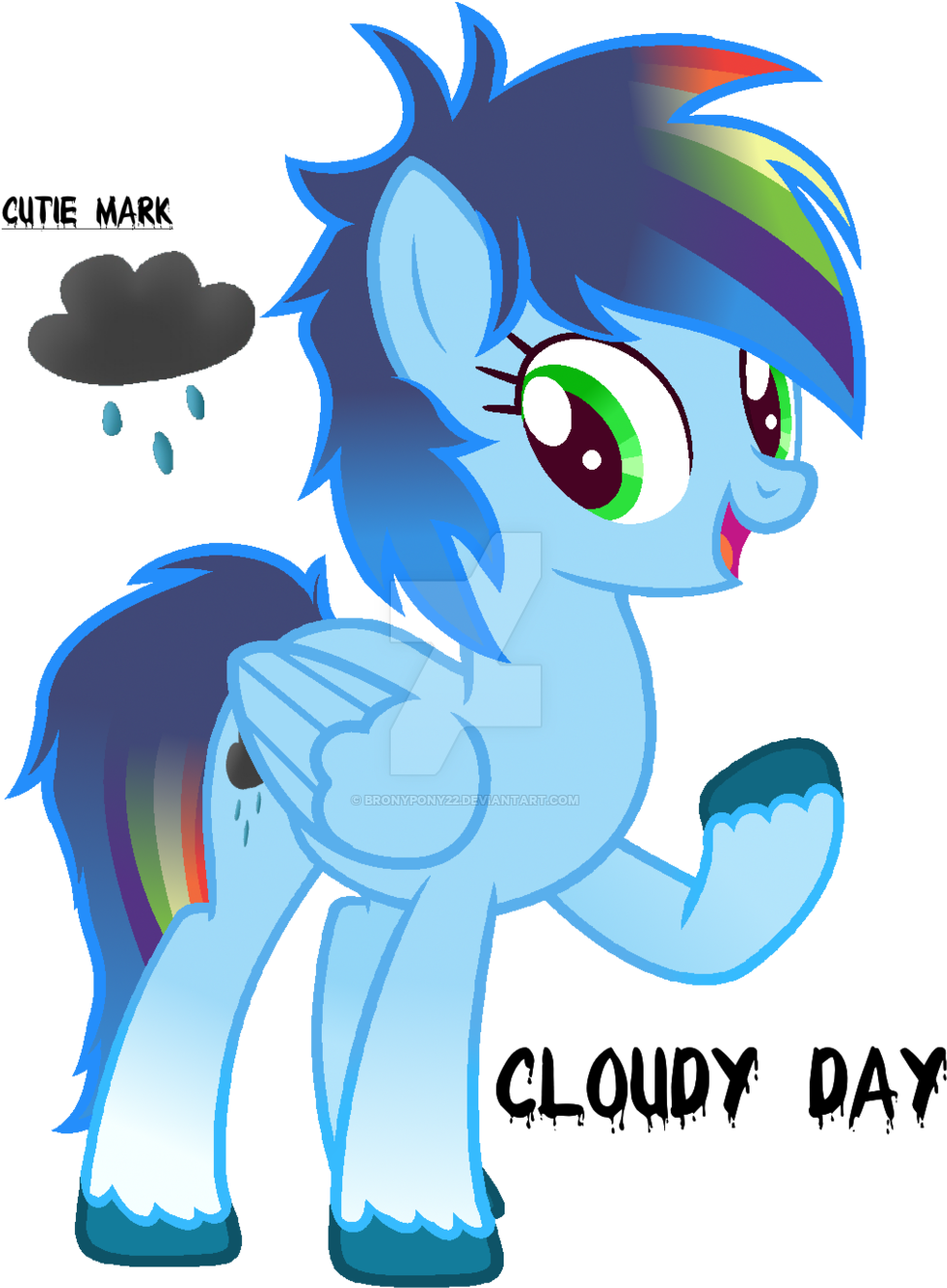 Shootingstaryt Mlp Cloudy Day By Shootingstaryt - Font (1024x1445)